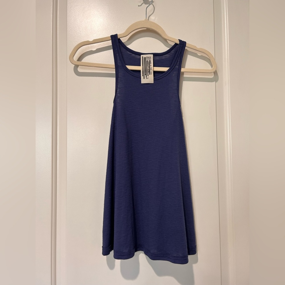 💙🦋NWOT💙🦋Free People oversized boyfriend Navy Tank Top 🦋💙
